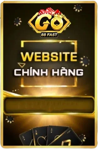 Hình ảnh quảng cáo website chính hãng Go88 với người chơi bài poker